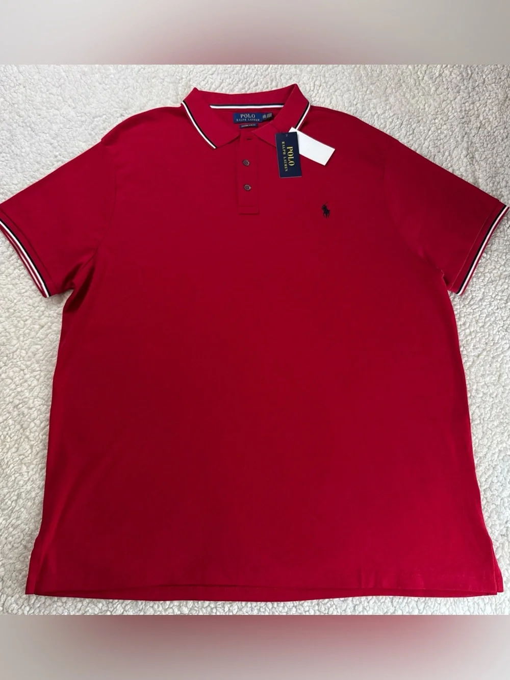 Polo by Ralph Lauren Red XXL Slim Fit Classic Polo Shirt NWT